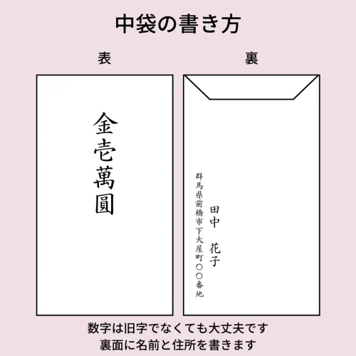 のし袋の書き方②