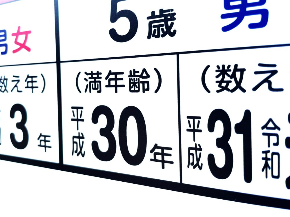 【2023年 年齢早見表】満年齢って？数え年との違いは？七五三などシーン別の使い分け方法を紹介